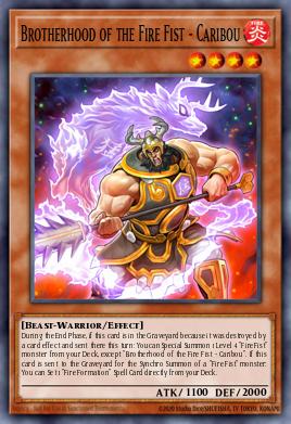 Brotherhood of the Fire Fist - Caribou Yu-Gi-Oh card