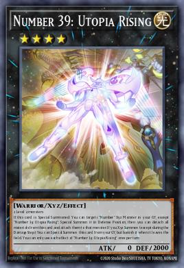 Number 39: Utopia Rising Yu-Gi-Oh card