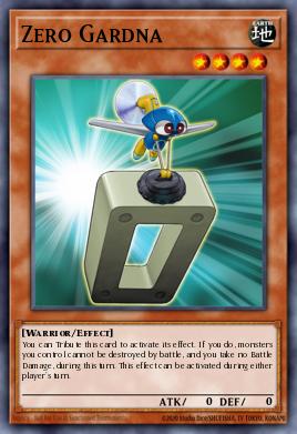 Zero Gardna Yu-Gi-Oh card