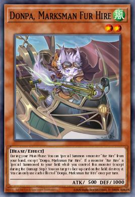 Donpa, Marksman Fur Hire Yu-Gi-Oh card
