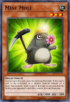 Mine Mole Yu-Gi-Oh card