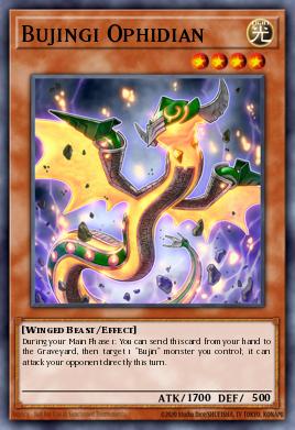 Bujingi Ophidian Yu-Gi-Oh card