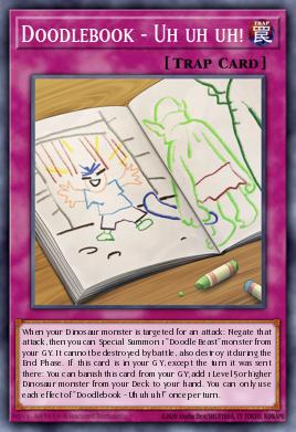 Doodlebook - Uh uh uh! Yu-Gi-Oh card