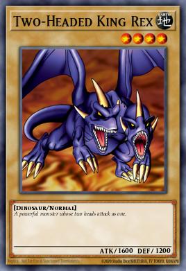 Two-Headed King Rex Yu-Gi-Oh card