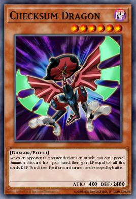 Checksum Dragon Yu-Gi-Oh card