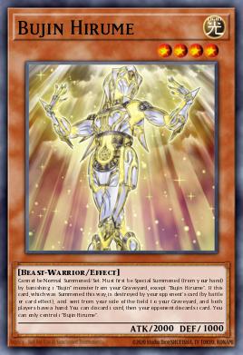 Bujin Hirume Yu-Gi-Oh card