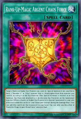 Rank-Up-Magic Argent Chaos Force Yu-Gi-Oh card