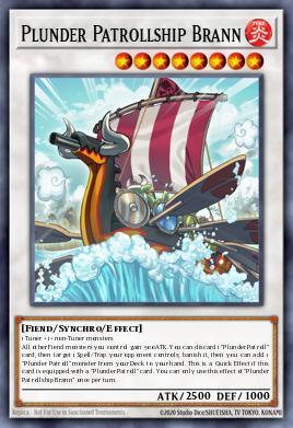 Plunder Patrollship Brann Yu-Gi-Oh card