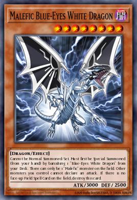 Malefic Blue-Eyes White Dragon Yu-Gi-Oh card