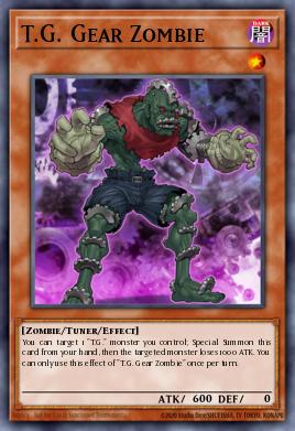 T.G. Gear Zombie Yu-Gi-Oh card
