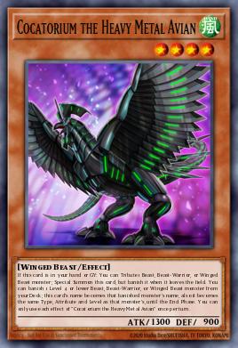 Cocatorium the Heavy Metal Avian Yu-Gi-Oh card