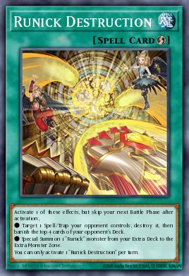 Runick Destruction Yu-Gi-Oh card