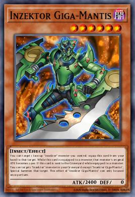 Inzektor Giga-Mantis Yu-Gi-Oh card