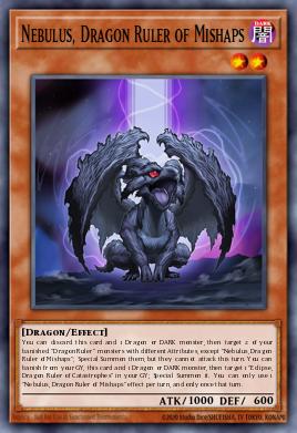 Nebulus, Dragon Ruler of Mishaps Yu-Gi-Oh card