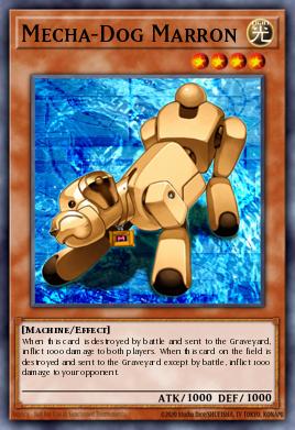 Mecha-Dog Marron Yu-Gi-Oh card