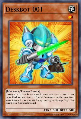 Deskbot 001 Yu-Gi-Oh card