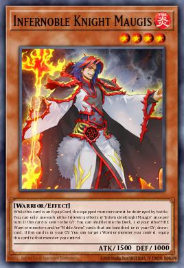 Infernoble Knight Maugis Yu-Gi-Oh card