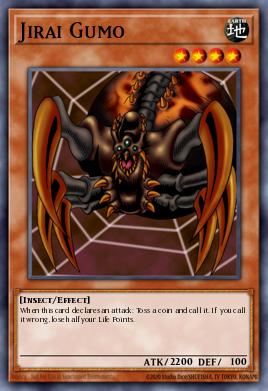 Jirai Gumo Yu-Gi-Oh card