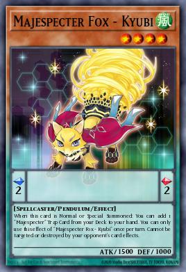 Majespecter Fox - Kyubi Yu-Gi-Oh card