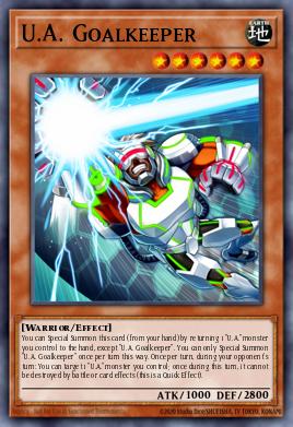 U.A. Goalkeeper Yu-Gi-Oh card