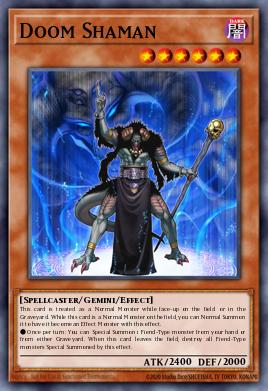 Doom Shaman Yu-Gi-Oh card
