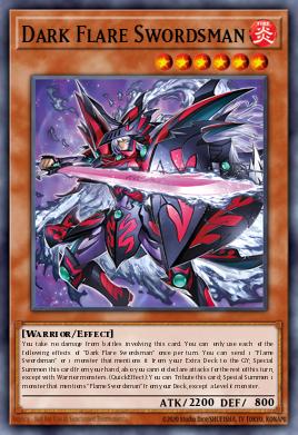 Dark Flare Swordsman Yu-Gi-Oh card