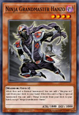 Ninja Grandmaster Hanzo Yu-Gi-Oh card