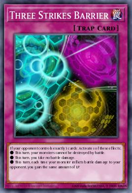 Three Strikes Barrier Yu-Gi-Oh card
