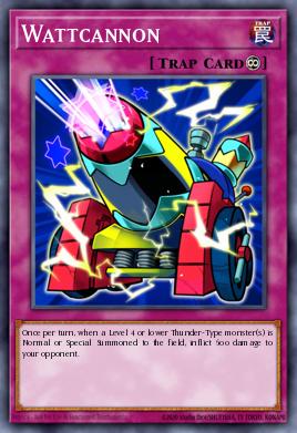 Wattcannon Yu-Gi-Oh card