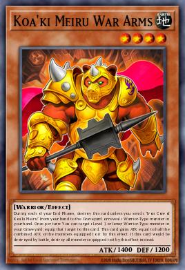 Koa'ki Meiru War Arms Yu-Gi-Oh card