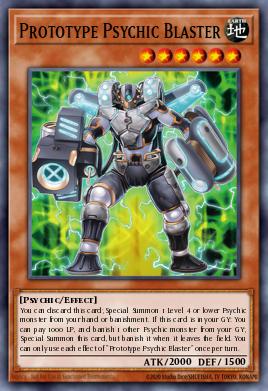 Prototype Psychic Blaster Yu-Gi-Oh card