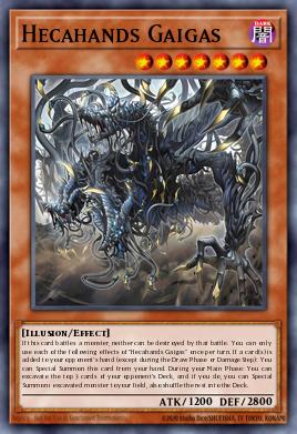Hecahands Gaigas Yu-Gi-Oh card