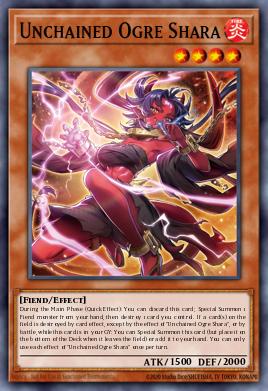 Unchained Ogre Shara Yu-Gi-Oh card
