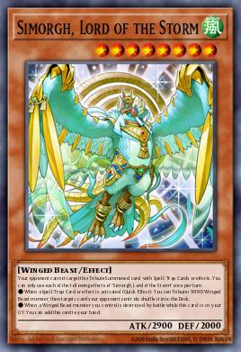 Simorgh, Lord of the Storm Yu-Gi-Oh card