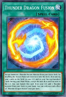 Thunder Dragon Fusion Yu-Gi-Oh card