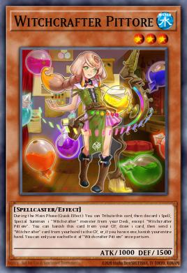 Witchcrafter Pittore Yu-Gi-Oh card