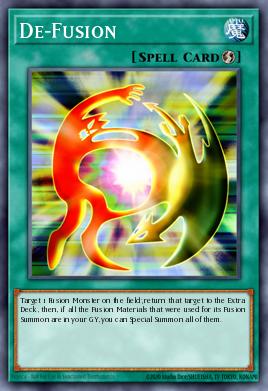 De-Fusion Yu-Gi-Oh card