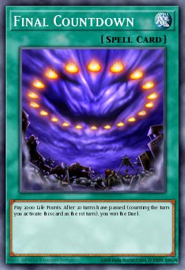 Final Countdown Yu-Gi-Oh card