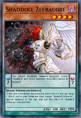 Shaddoll Zefracore Yu-Gi-Oh card