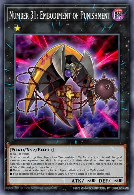 Number 31: Embodiment of Punishment Yu-Gi-Oh card