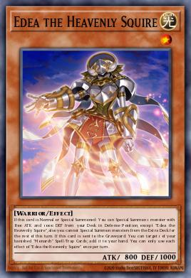 Edea the Heavenly Squire Yu-Gi-Oh card