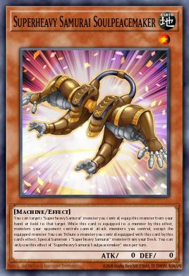 Superheavy Samurai Soulpeacemaker Yu-Gi-Oh card
