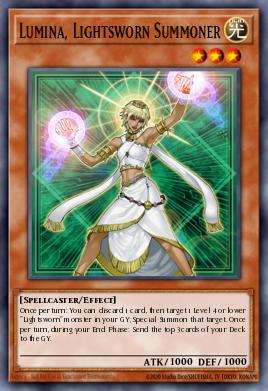 Lumina, Lightsworn Summoner Yu-Gi-Oh card