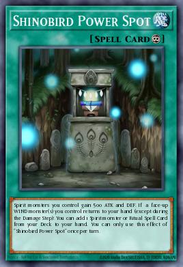 Shinobird Power Spot Yu-Gi-Oh card
