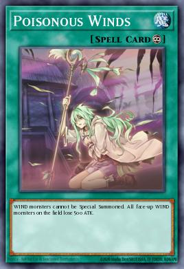 Poisonous Winds Yu-Gi-Oh card