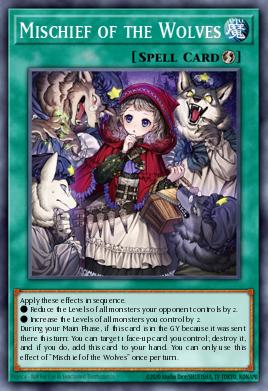 Mischief of the Wolves Yu-Gi-Oh card