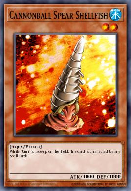 Cannonball Spear Shellfish Yu-Gi-Oh card