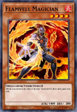 Flamvell Magician Yu-Gi-Oh card