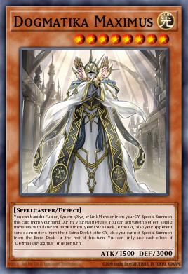 Dogmatika Maximus Yu-Gi-Oh card