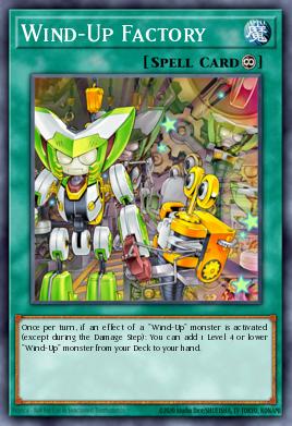 Wind-Up Factory Yu-Gi-Oh card
